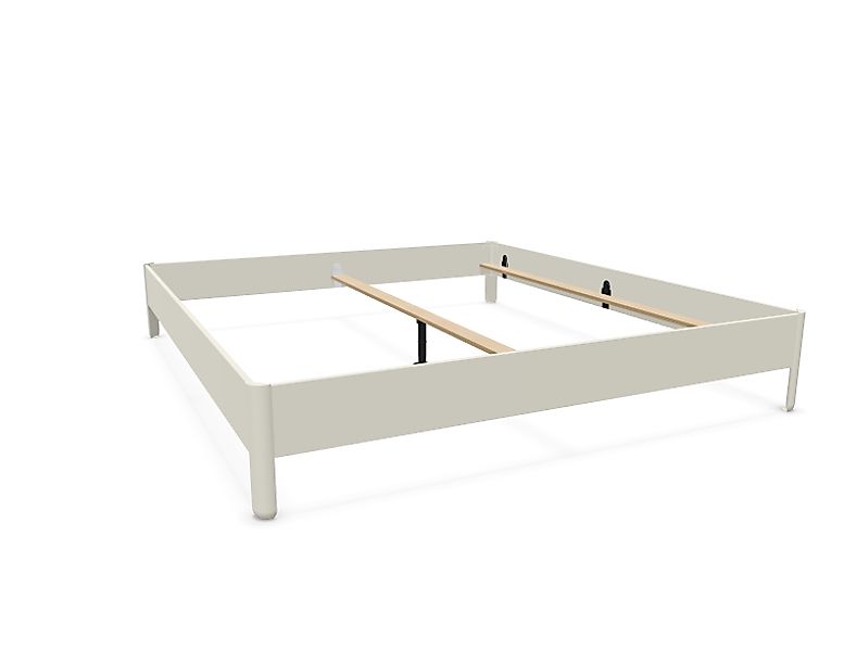 NAIT Doppelbett farbig lackiert Brillantgelb 200 x 220cm Ohne Kopfteil günstig online kaufen