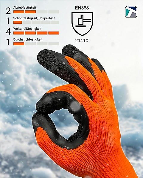 Worklink Winter-Arbeitshandschuhe 12 Paar Winterarbeitshandschuhe Winter Dr günstig online kaufen
