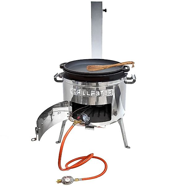 Grillpeter Utschak Set MultiFlame mit18l Kazan und Pfanne-Deckel aus Gussei günstig online kaufen