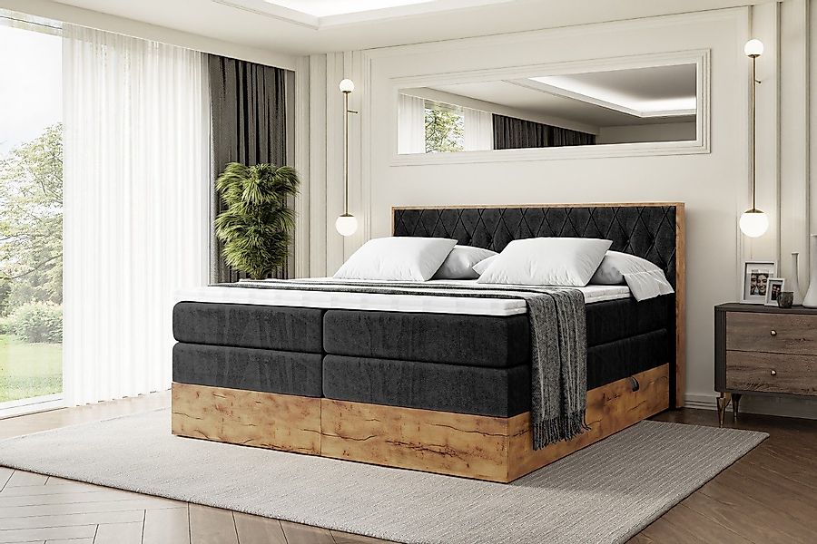 ALTDECOR Boxspringbett LOLLI5 KING (Multipocket-Matratze H4, günstig online kaufen