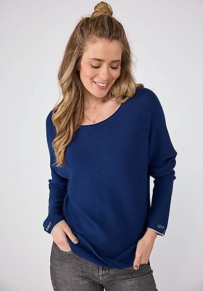 Lieblingsstück Rundhalspullover "BiancaEP", mit Stickerei am Ärmel günstig online kaufen