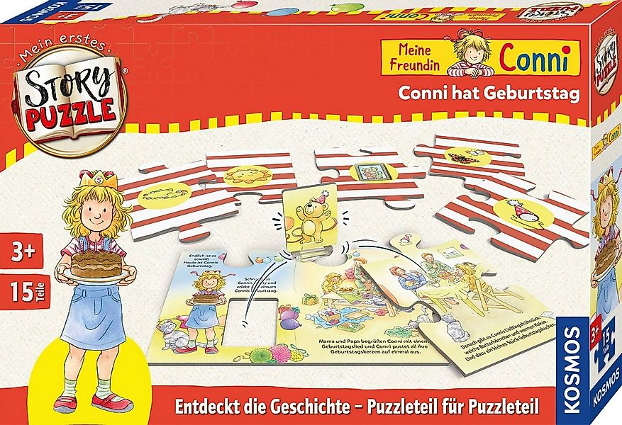 Kosmos Puzzle Mein erstes Story-Puzzle - Conni hat Geburtstag, 15 Puzzletei günstig online kaufen