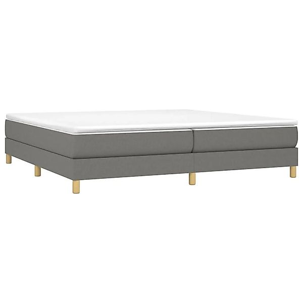 vidaXL Boxspringbett mit Matratze Dunkelgrau 200x200 cm Stoff 3144200 günstig online kaufen