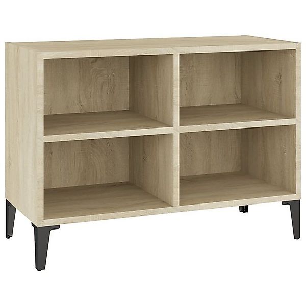 furnicato TV-Schrank mit Metallbeinen Sonoma-Eiche 69,5x30x50cm (1-St) günstig online kaufen