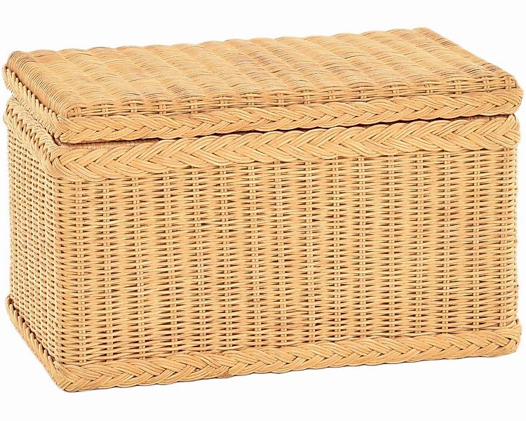 Krines Home Wäschetruhe Truhe/Wäschetruhe Rechteckig aus Rattan mit stabile günstig online kaufen