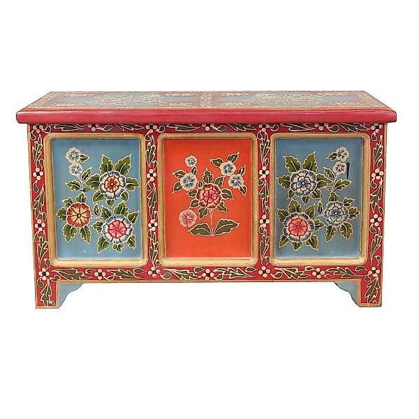 Oriental Galerie Truhe Indische Truhe Rot günstig online kaufen