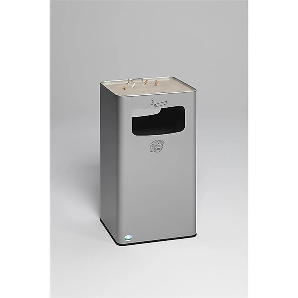 PROREGAL Klassischer Kombiascher Eckig HxBxT 75,5 x 43 x 43 cm Verzinkter S günstig online kaufen