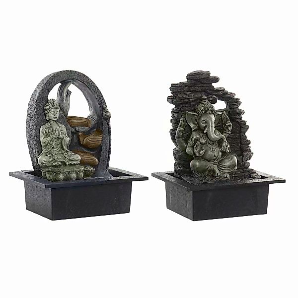 Gartenbrunnen Dkd Home Decor Buddha Harz Orientalisch (25 X 20 X 32 Cm) (2 günstig online kaufen