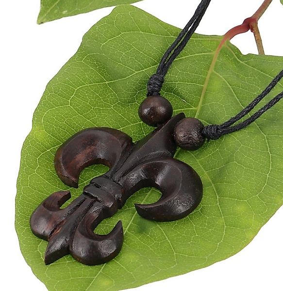 Guru-Shop Perlenkette Ethno Holzschmuck, Halskette, Surferkette - Raute günstig online kaufen