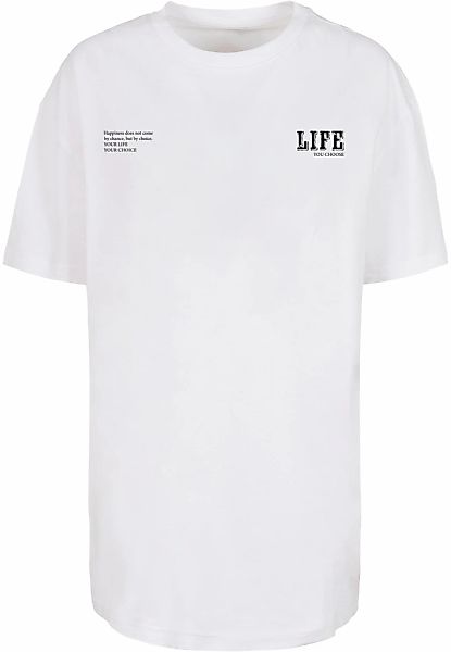 Merchcode T-Shirt "Merchcode Damen Ladies Life Boyfriend Tee", (1 tlg.) günstig online kaufen