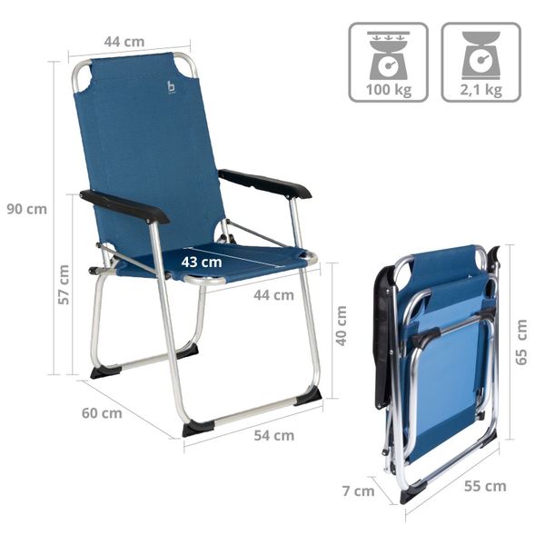 Bo-Camp Campingstuhl Alu Klappstuhl Angelstuhl Anglerstuhl, günstig online kaufen