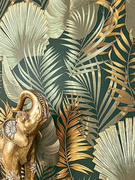 Newroom Vliestapete Koda Tapete Dschungeltapete Dschungel,Blätter,Palmenblä günstig online kaufen