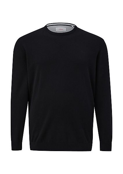 s.Oliver Men Big Sizes Strickpullover mit Logostickerei - Große Größen günstig online kaufen