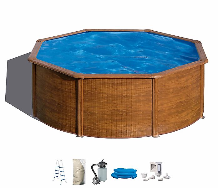 my POOL BWT Rundpool in moderner Holzoptik, verschiedene Größen günstig online kaufen
