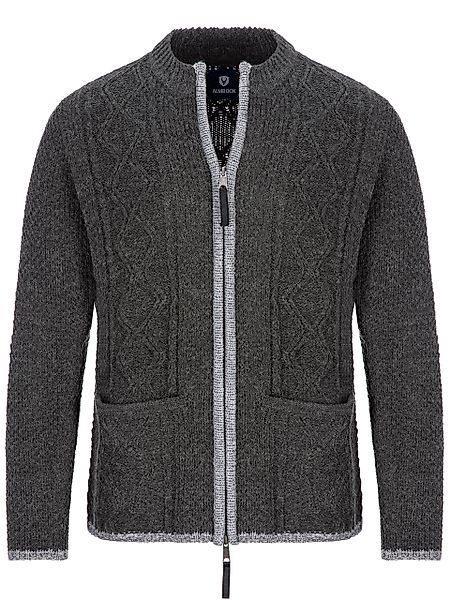 Almbock Trachtenstrickjacke Strickjacke Chris (1-tlg) anthrazit-grau günstig online kaufen