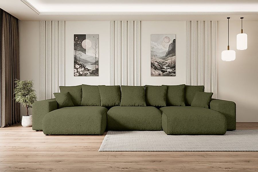 ALTDECOR Wohnlandschaft ESKAR-U, Couch mit Schlaffunktion, günstig online kaufen