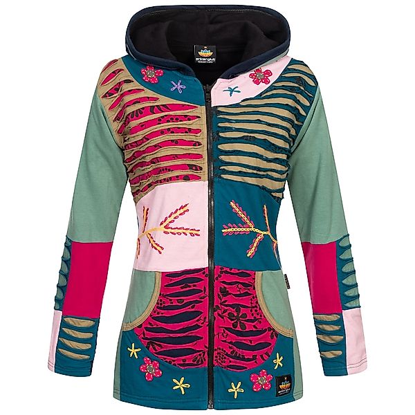 DEPROC Active Fleecejacke "Patchwork Multicolor NUNAVUT II NEW FLOWER POWER günstig online kaufen