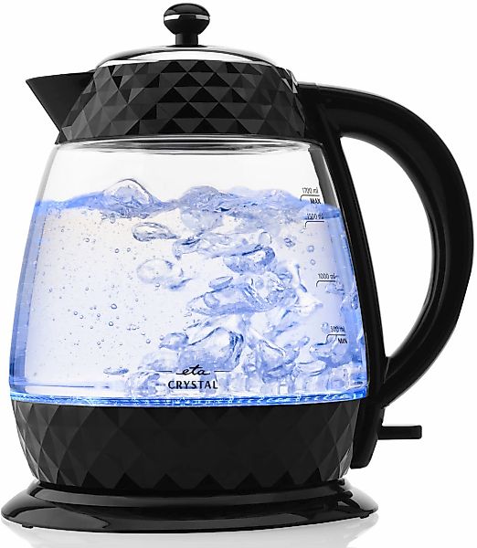 eta Wasserkocher "Crystal ETA315490000" 1,7 l 2200 W in einem edlen Schwarz günstig online kaufen