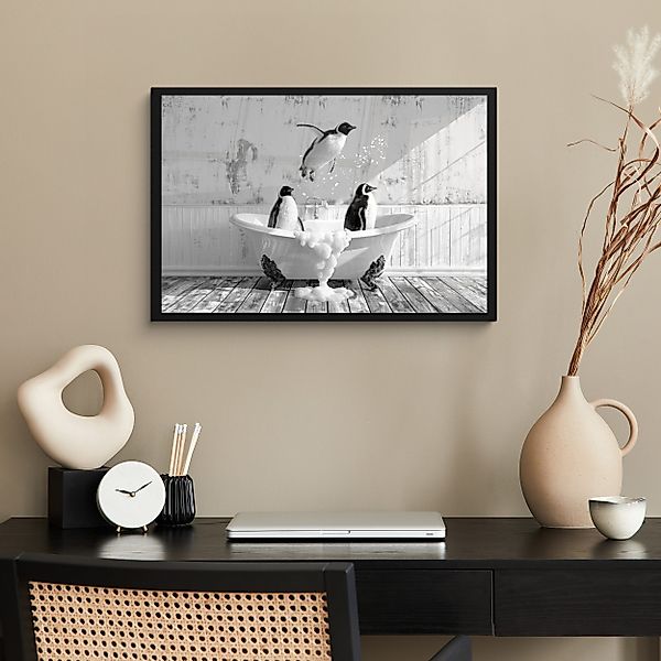 MuchoWow Poster Pinguine - Vintage - günstig online kaufen