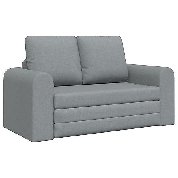 vidaXL Sofa Boden-Sofa-Bett 2-in-1 Hellgrau 148x71x83 cm Gewebe, 1 Teile günstig online kaufen