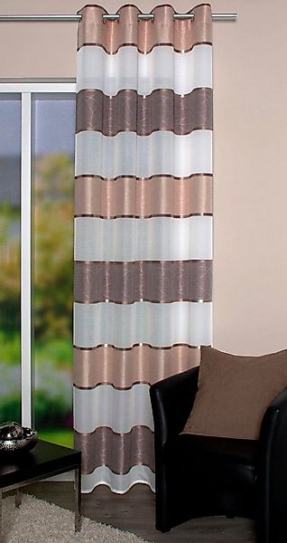 HOME WOHNIDEEN Vorhang WALTERS (1 St), Ösen, blickdicht, Jacquard, HxB: 245 günstig online kaufen