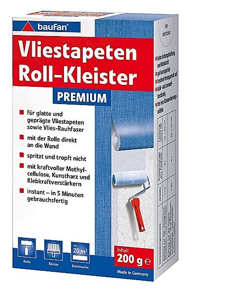 baufan® Kleister Vliestapeten Roll-Kleister PREMIUM 200 g in 5 Minuten gebr günstig online kaufen