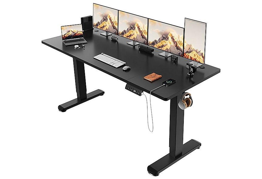 HOMALL Schreibtisch Höhenverstellbarer Elektrisch Schreibtisch, Vierteilige günstig online kaufen