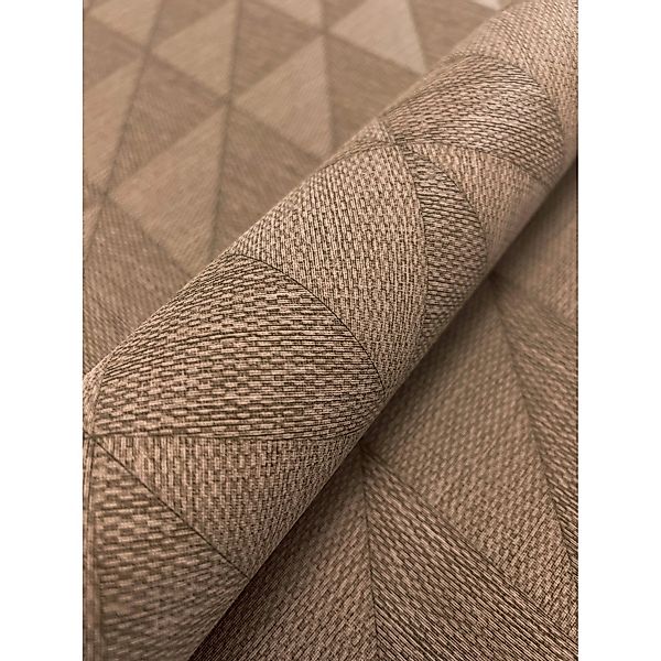 Newroom Vliestapete Makan Braun Rauten Modern Strukturiert FSC® günstig online kaufen