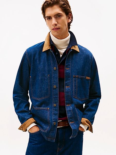 Tommy Hilfiger Jeansjacke "CHORE JACKET", mit Cord-Kragen, regular fit günstig online kaufen