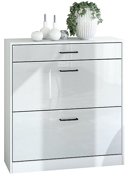 Vladon Schuhschrank Elvas (Schuhkipper, für 16 Paar Schuhe mit 2 Klappen un günstig online kaufen