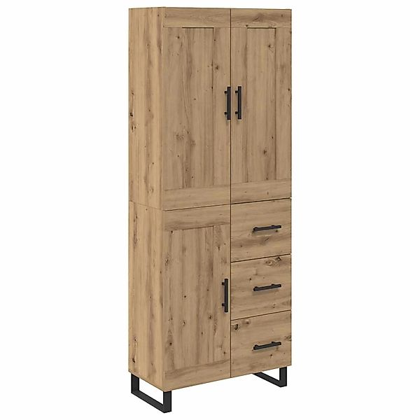 vidaXL Highboard Artisan-Eiche 69,5 x 34 x 180 cm Holzwerkstoff 3415836 günstig online kaufen