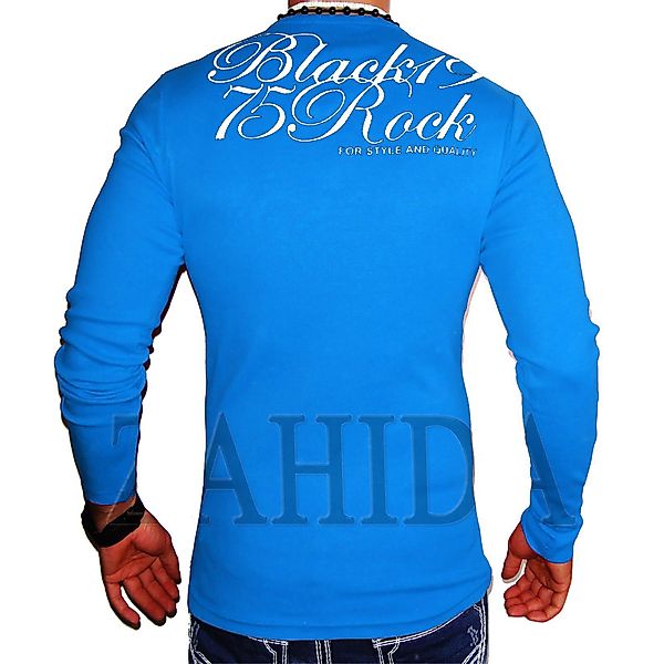 BLACKROCK 2-in-1-Langarmshirt Herren Langarmshirt Henley V-Kragen günstig online kaufen