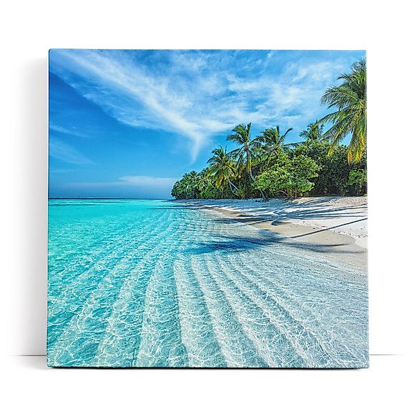 möbel-direkt.de Leinwandbild Karibik Insel Südseeparadies Palmen günstig online kaufen