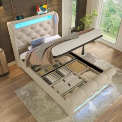 BlingBin Polsterbett Stauraumbett (1-tlg., Funktionsbett mit günstig online kaufen