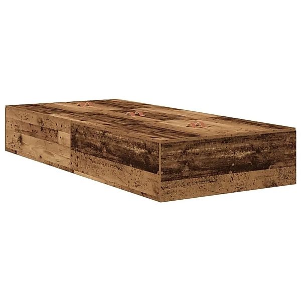 vidaXL Stauraumbett Altholz 70 x 190 cm Holzwerkstoff 3335419 günstig online kaufen