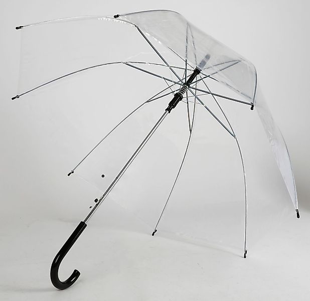 BURI Stockregenschirm Automatik Stock-Regenschirm transparent 90cm günstig online kaufen