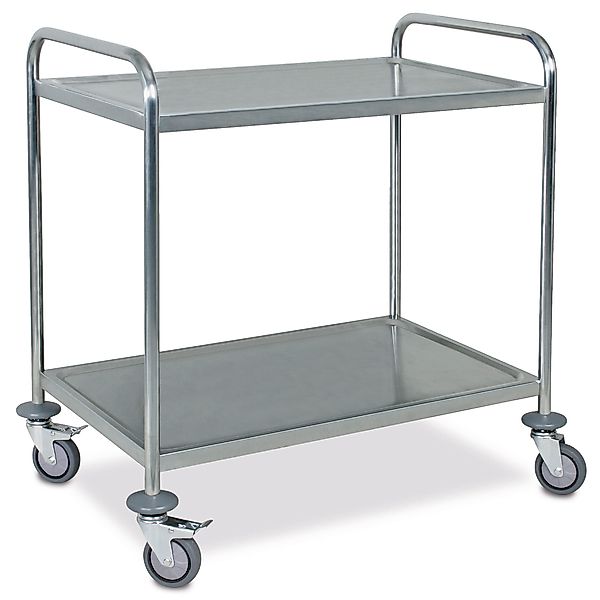 BRB-Lagertechnik Servierwagen Servierwagen aus Edelstahl, 2 günstig online kaufen