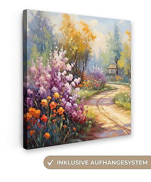OneMillionCanvasses® Leinwandbild Blumen - Bäume - Kunst - Aquarell, Fotodr günstig online kaufen