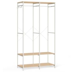 SONGMICS Kleiderschrank Kleiderständer Garderobenständer, Ablagen, abnehmba günstig online kaufen