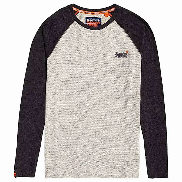 Superdry Orange Label Texture Baseball Langarm-t-shirt 3XL Steel Oatmeal Ma günstig online kaufen