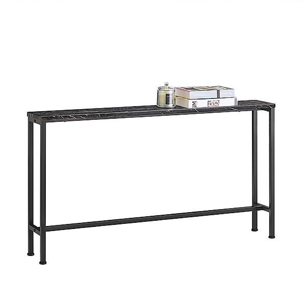 SoBuy Konsolentisch Schmal für Flur oder Wohnzimmer 120x65x20cm Schwarz FSB günstig online kaufen
