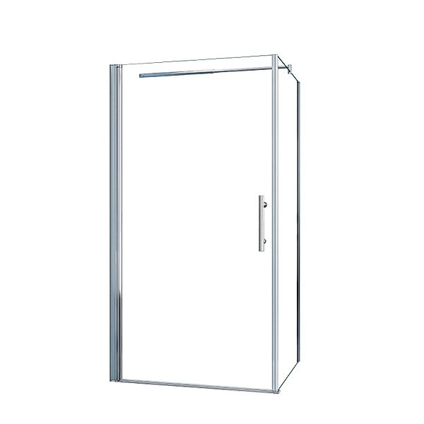 AICA Eckeinstieg Tür x Seitenwand 70x70cm Höhe 185cm Duschkabine Schwingtür günstig online kaufen