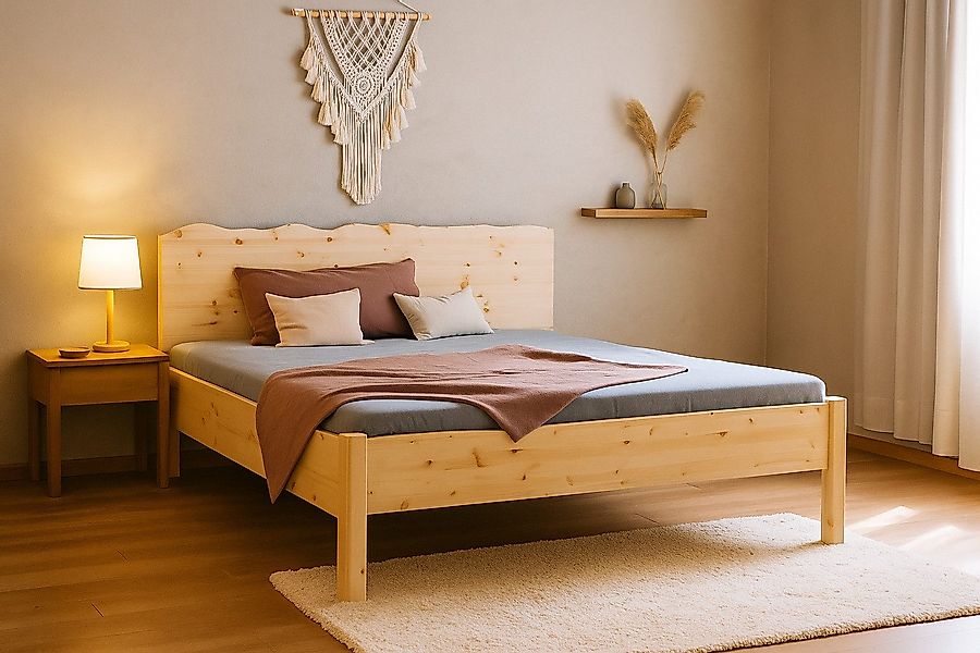 geborgenschlafen Massivholzbett aus Zirbenholz, Naturbett - günstig online kaufen