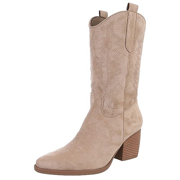 Ital-Design Stilvolle Damenstiefel aus hochwertigem Material günstig online kaufen