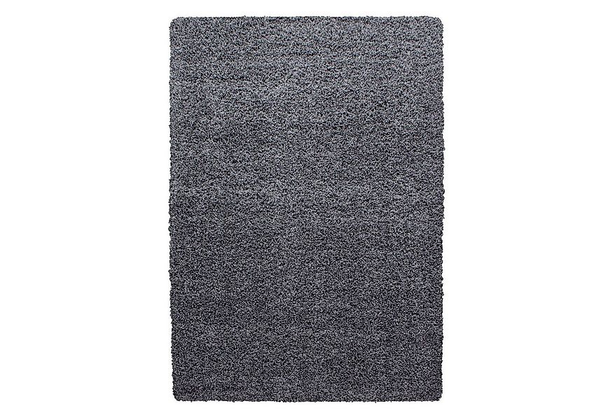 SchönesWohnen24 Hochflor-Teppich Hochflor Teppich DREAM Grau günstig online kaufen