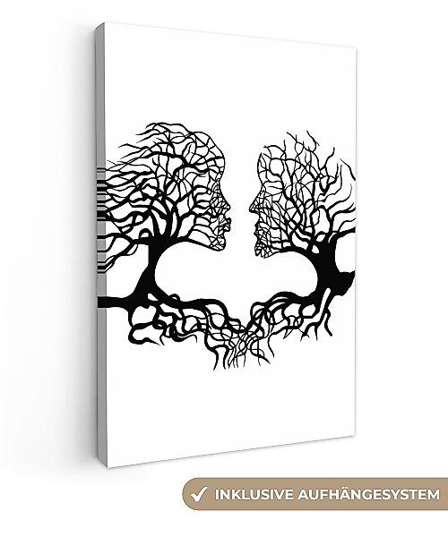 OneMillionCanvasses® Leinwandbild Bäume - Gesicht - günstig online kaufen