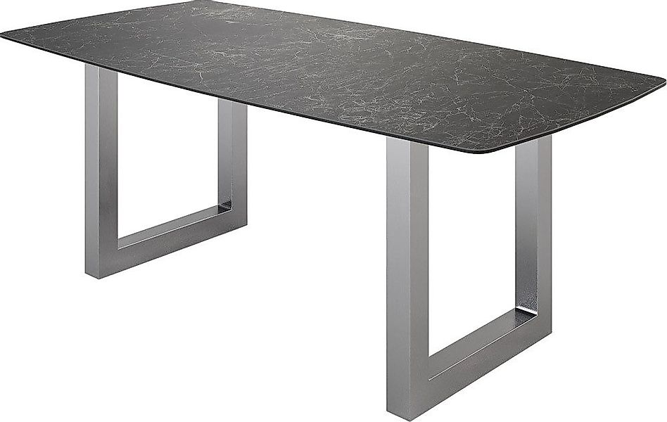 DELIFE Esstisch Edge, Bootsform Keramik Laminam® günstig online kaufen