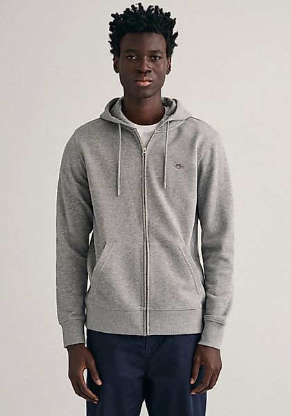 Gant Kapuzensweatjacke "REG SHIELD FULL ZIP HOODIE", mit Logostickerei auf günstig online kaufen