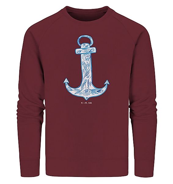 Mr. & Mrs. Panda Longpullover Anker Blau Größe XL - Burgundy - Geschenk, Ti günstig online kaufen