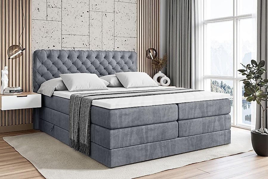 ALTDECOR Boxspringbett BOXI8 KING (Multipocket-Matratze H4, H3 Matratze Bon günstig online kaufen